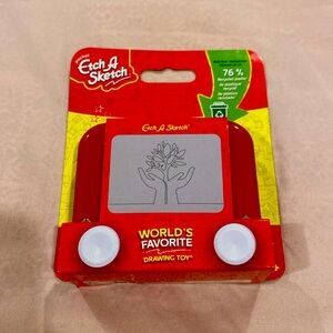 Kids toy - mini etch a sketch. Great for travel or a gag gift.